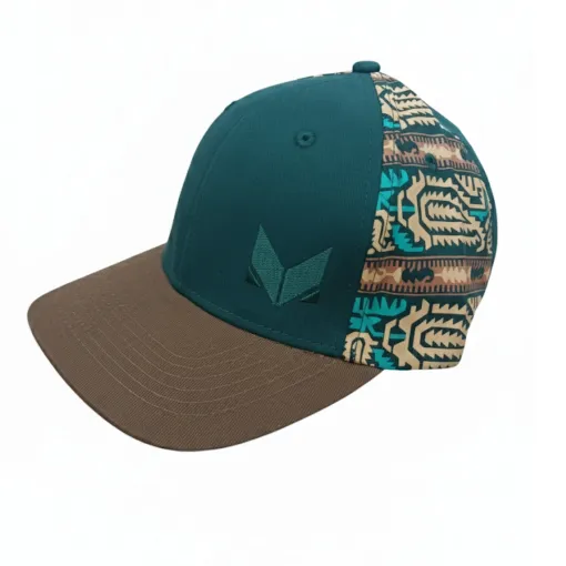 Green & Brown Tribal Pattern with Traditional Jamdani Design